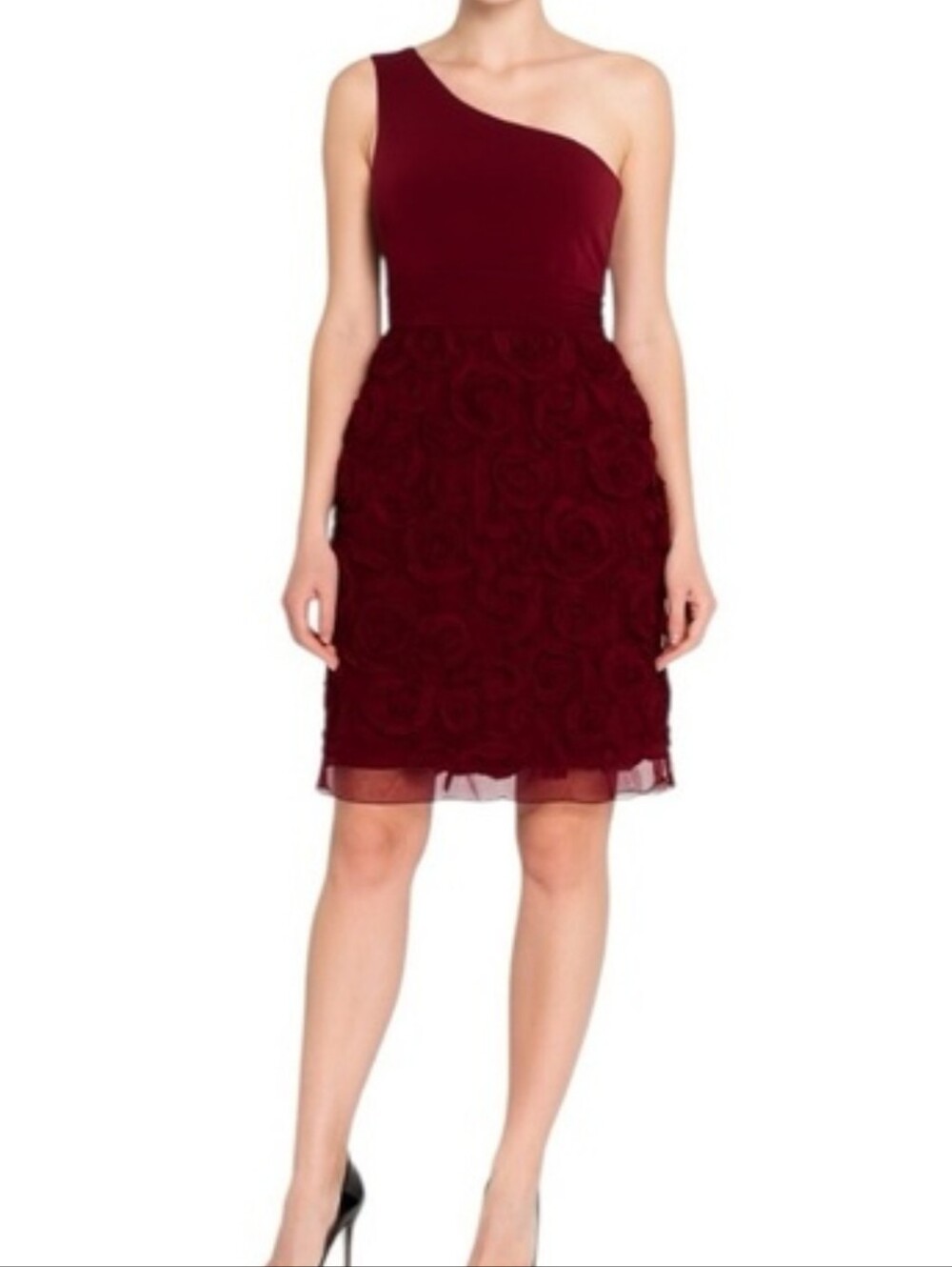 EN FOCUS STUDIO One-Shoulder DARK NAVY BLUE Cocktail Dress